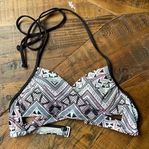 VICTORIAS SECRET PINK criss cross bikini top XS